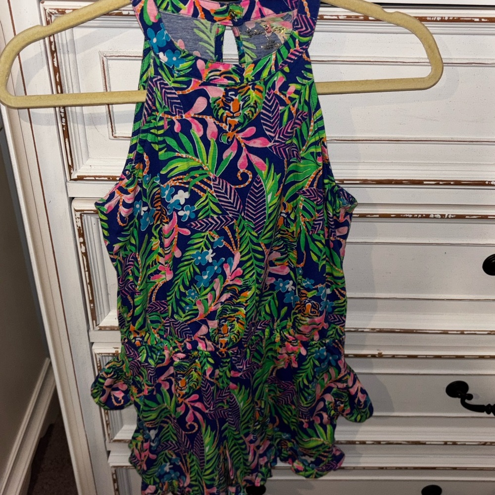Lilly Pulitzer Kids romper in Pink and Green